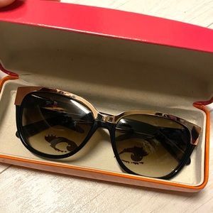 Kate Spade Black and Gold Sunglasses